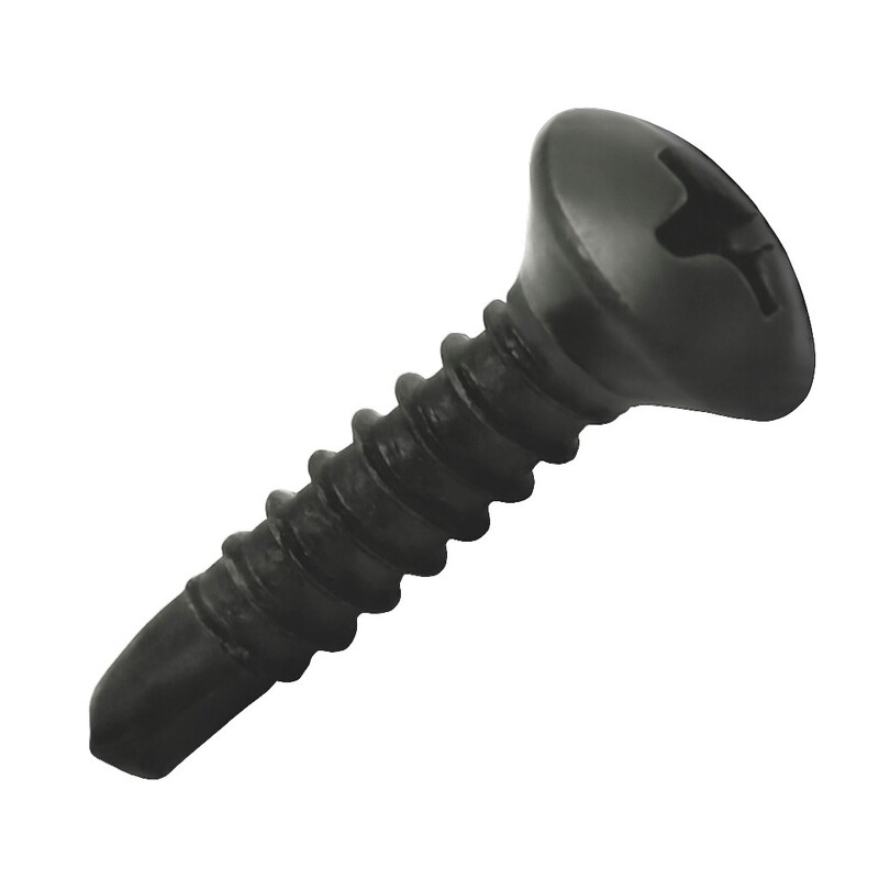 8T100TPO0K 8-18 X 1 PH OVAL SDS  BLK ZN